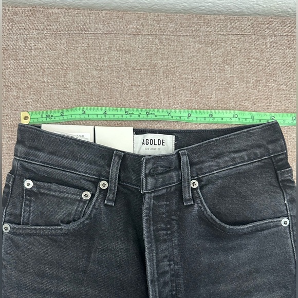 AGOLDE - Riley High Rise Cropped Straight Jeans in Panoramic - Picture 7 of 7